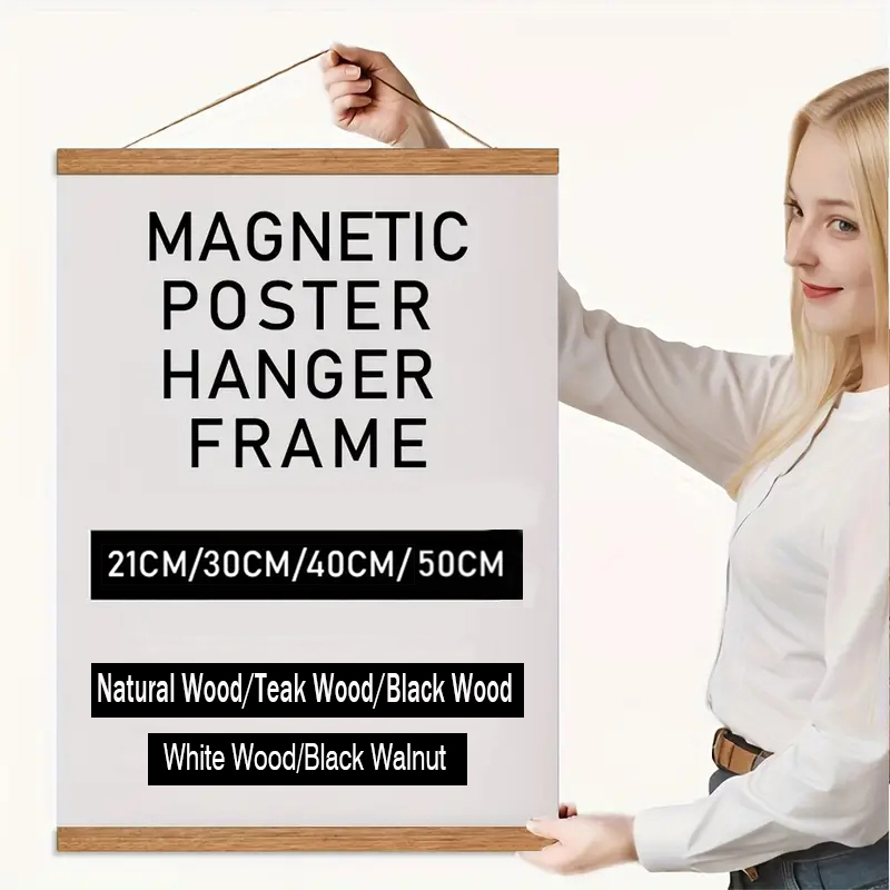 Engraved Wood Frame - 2130 40 50 cm Manyetik Poster