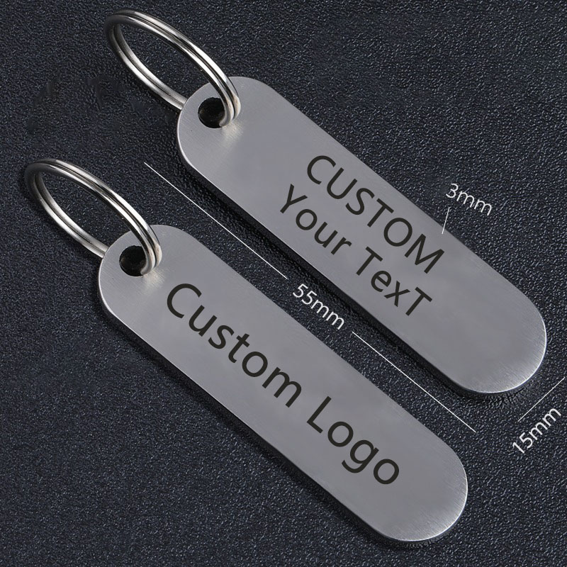 Initial Ring Custom - Kişiselleştirilmiş Paslanmaz Çelik Anahtarlık LOGO Anti