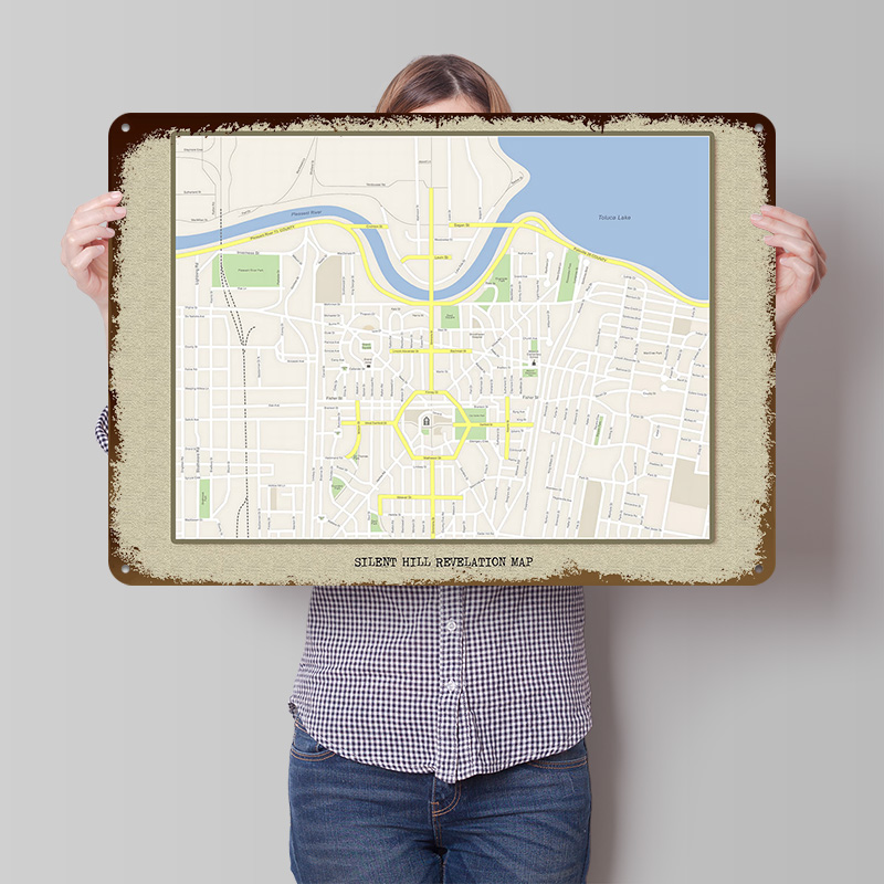 Silent Hill Revelation Haritas - Custom Map Poster incelemesi ve fiyatı
