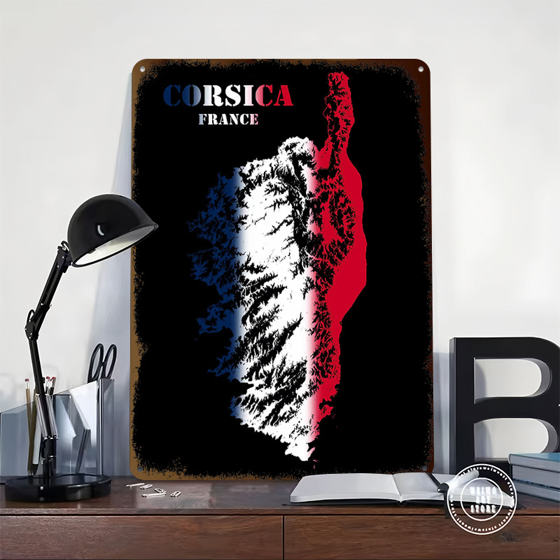Korsika Fransa Topografik Kont - Custom Map Poster incelemesi ve fiyatı