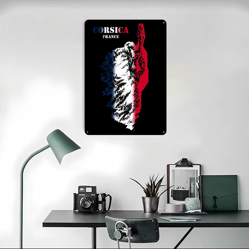 Korsika Fransa Topografik Kont - Custom Map Poster incelemesi ve fiyatı