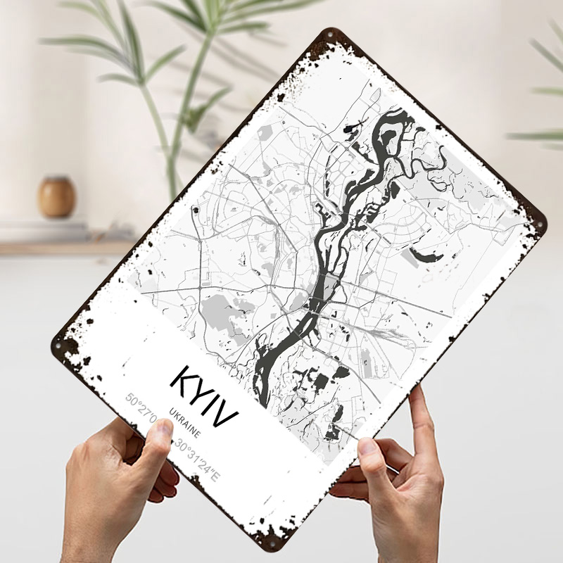 Kiev Şehir Haritası Baskılı Po - Custom Map Poster incelemesi ve fiyatı