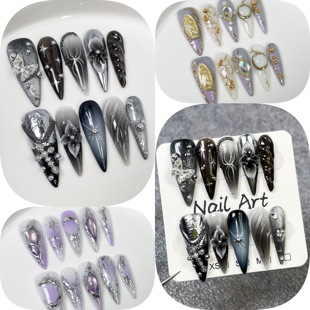 10 Adet Siyah Gradyan Uzun Sti - Pressed Flower Art incelemesi ve fiyatı