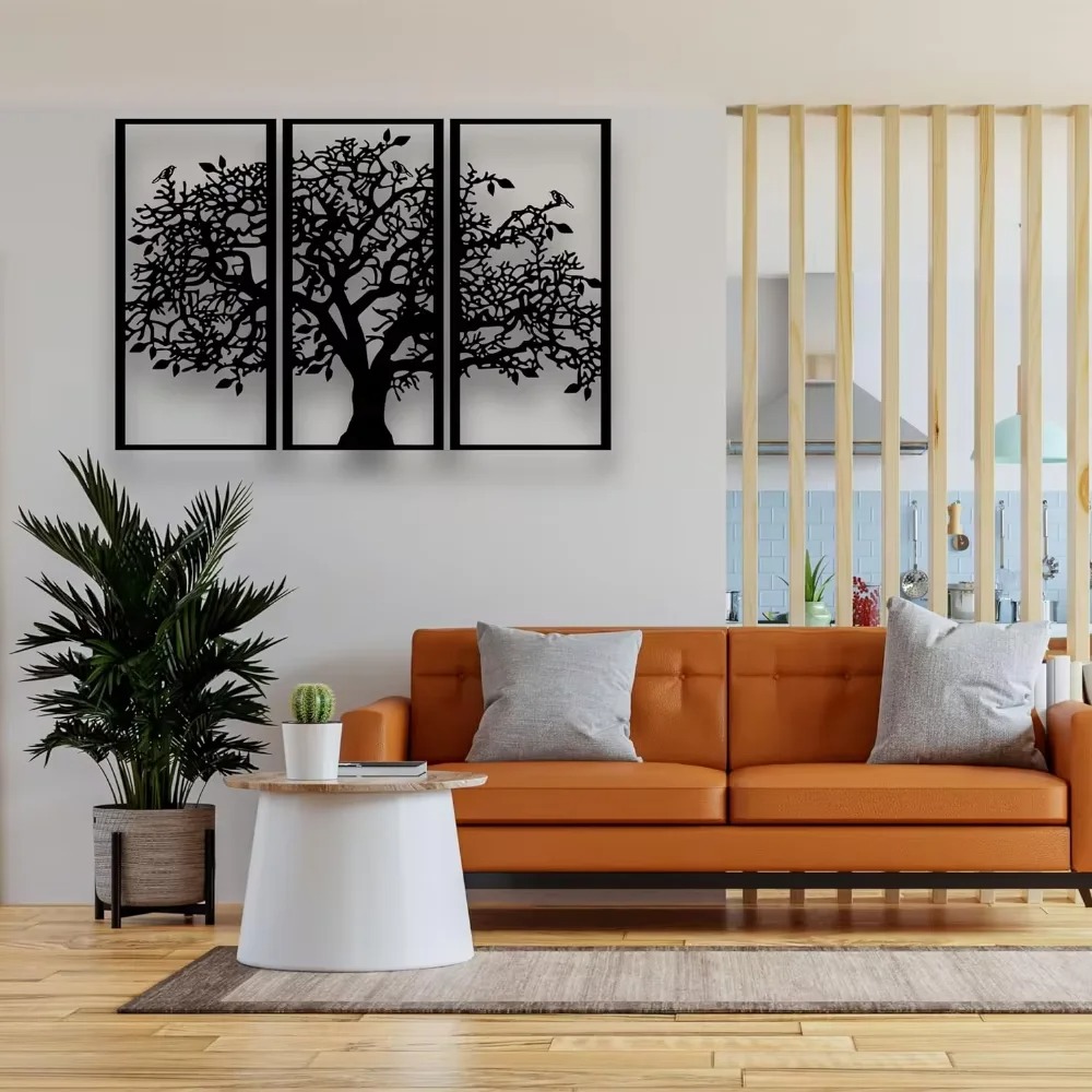 3 Adet Aile Ağacı Metal Duvar  - Family Tree Print incelemesi ve fiyatı